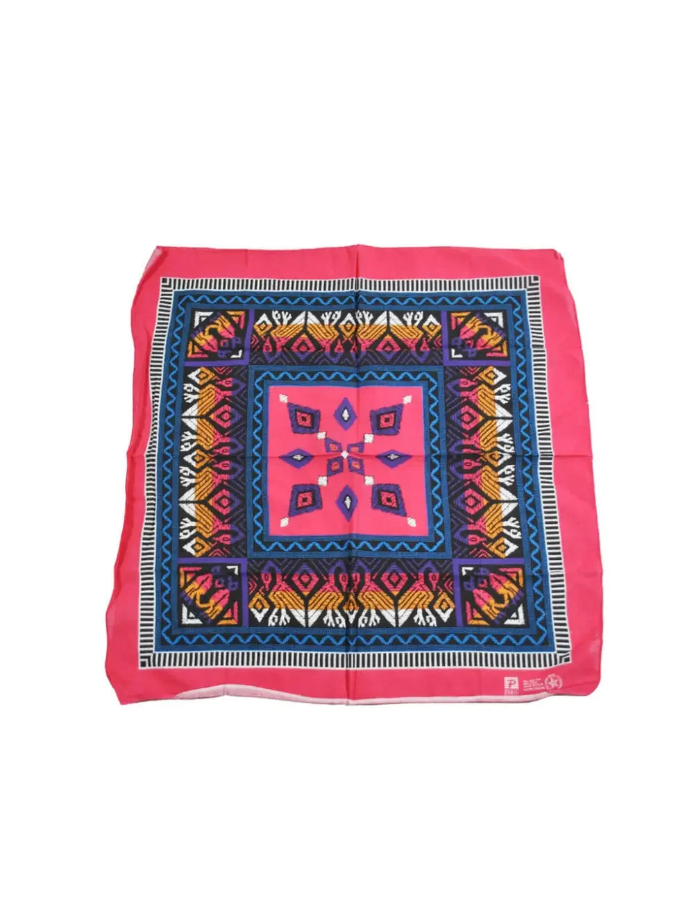 Vintage Pattern 90s Pattern Pink Blue Bandana